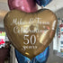 Personalised Chrome Gold <br> Heart Balloon